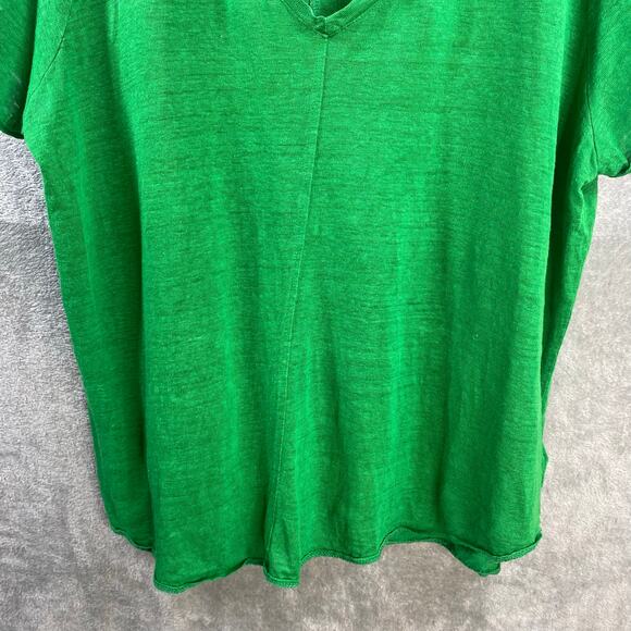 Tahari 100% Linen Tee Womens 1X Plus Size Lightweight Gauzy Beachy - Picture 7 of 12